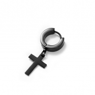 Stainless cross earring