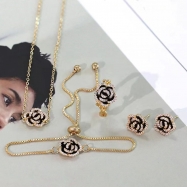 Delicate Rose jewelry set