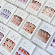 Short press on Nail high quality 24 pcs acrylic luxury false nails